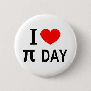 Badge Rond 5 Cm Je ❤️ π DAY J'AIME π DAY J'AIME π DAY