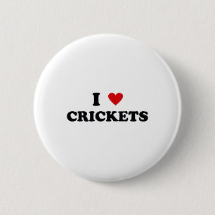 Badge Rond 5 Cm Je aime Papa Maman - Drôle Je aime Cricket