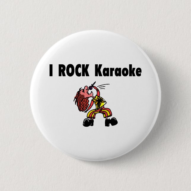 Badge Rond 5 Cm Je bascule le karaoke (Devant)