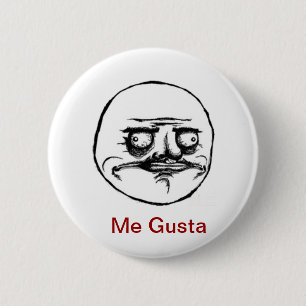 Badge Rond 5 Cm Je bouton de Gusta