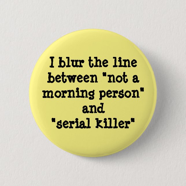 Badge Rond 5 Cm Je brouille la ligne (Devant)