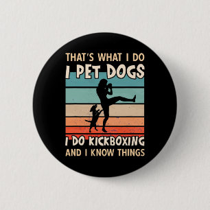 Badge Rond 5 Cm Je caresse les chiens Je fais des conceptions de k
