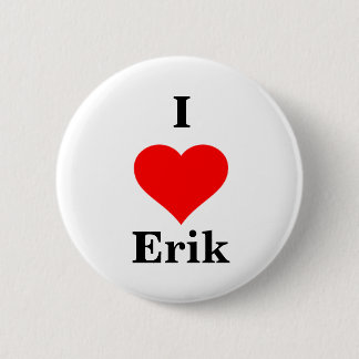Badge Rond 5 Cm Je coeur Erik Button