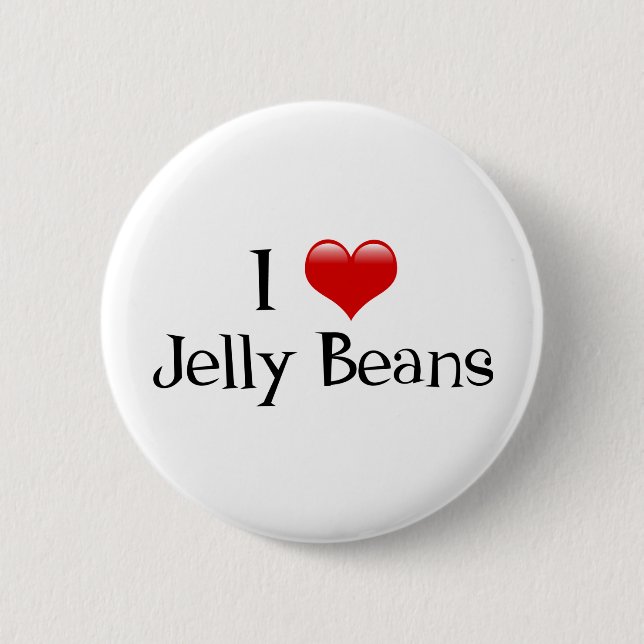 Badge Rond 5 Cm Je Coeur Jelly Beans (Devant)
