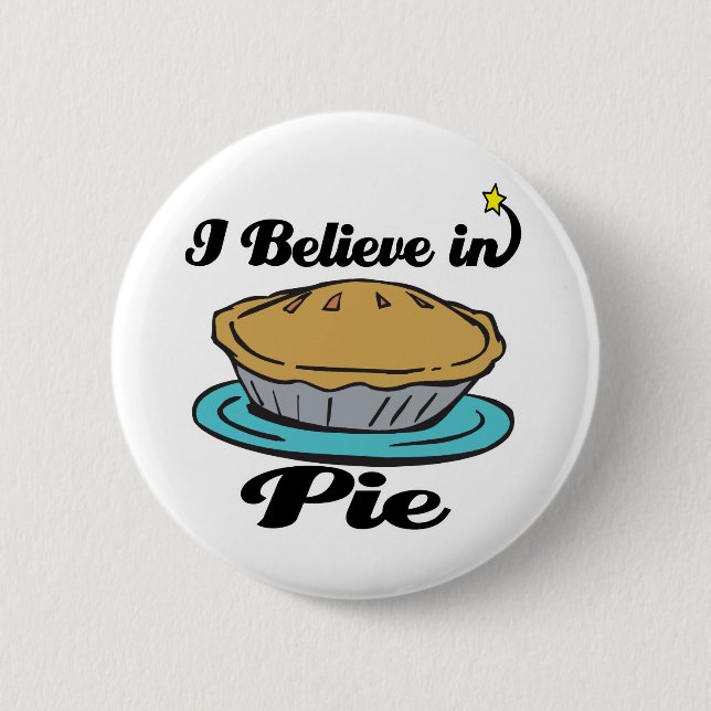 Badge Rond 5 Cm je crois au gâteau (Devant)
