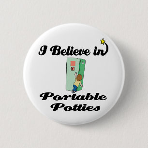 Badge Rond 5 Cm je crois aux pots portables