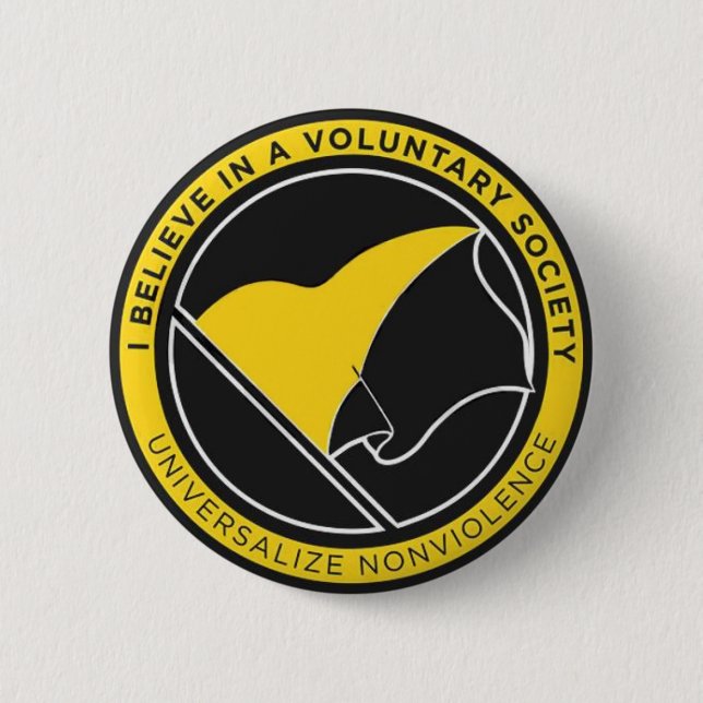 Badge Rond 5 Cm Je crois dans un bouton rond de société volontaire (Devant)