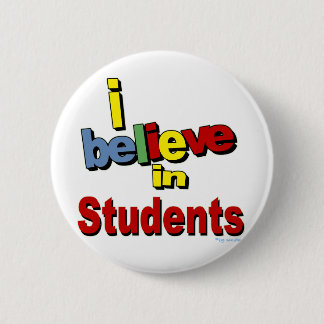 Badge Rond 5 Cm Je crois en étudiants