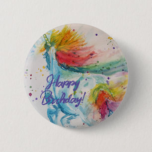 Badge Rond 5 Cm Je Crois En Unicorns Sticker Rainbow Cute Girls