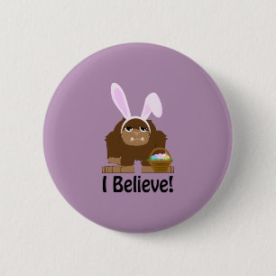Badge Rond 5 Cm Je Crois ! Pâques