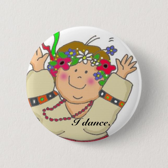 Badge Rond 5 Cm Je danse (Devant)