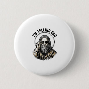 Badge Rond 5 Cm Je dis à Papa un T-shirt drôle avec gravure vintag