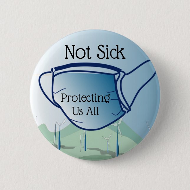 Badge Rond 5 Cm Je dois porter ce masque (Devant)