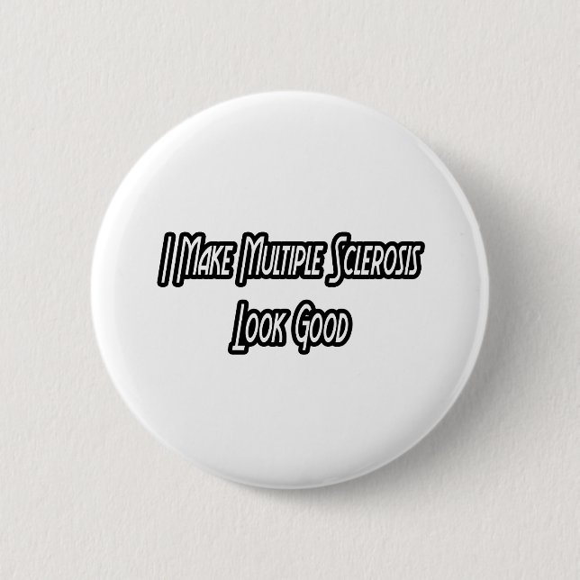 Badge Rond 5 Cm Je fais paraître MS bonne (Devant)