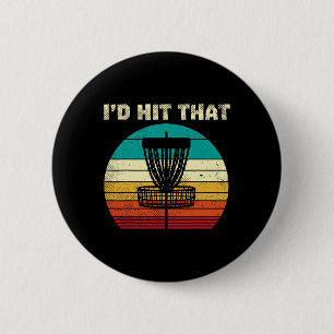 Badge Rond 5 Cm Je frapperais ce disque Golf Sket Sunset Retro Gol