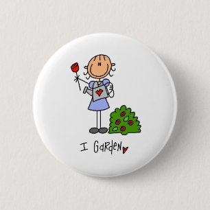 Badge Rond 5 Cm Je jardine