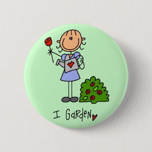Badge Rond 5 Cm Je Jardine Tshirts et Cadeaux