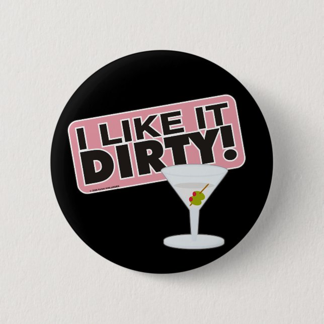 Badge Rond 5 Cm Je l'aime les boutons sales (Devant)