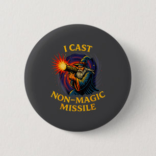 Badge Rond 5 Cm Je lance un missile non magique Parodie de sorcier