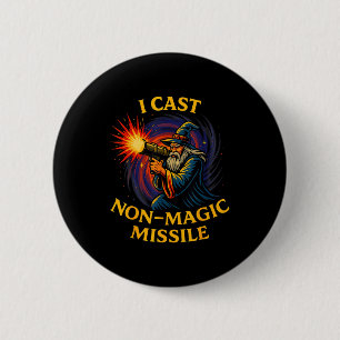 Badge Rond 5 Cm Je lance un missile non magique Parodie de sorcier