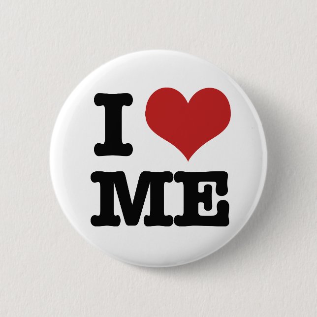 Badge Rond 5 Cm Je m'aime (Devant)