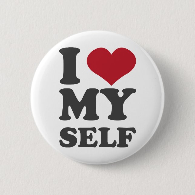Badge Rond 5 Cm Je m'aime (Devant)
