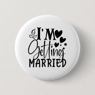 Badge Rond 5 Cm Je me marie Amour de mariage Fiancée mariée