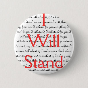 Badge Rond 5 Cm Je me tiendrai (le bouton)