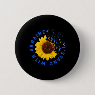 Badge Rond 5 Cm Je me tiens avec l'Ukraine juive Prie pour le sout
