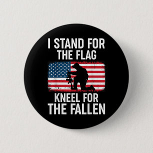 Badge Rond 5 Cm Je Me Trouve Pour Le Drapeau Kneel Pour Le Fallen 