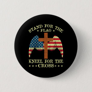 Badge Rond 5 Cm Je Me Trouve Pour Le Drapeau Kneel Pour Le Mémoria