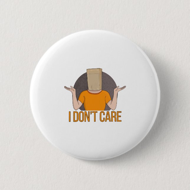Badge Rond 5 Cm Je m'en fiche (Devant)