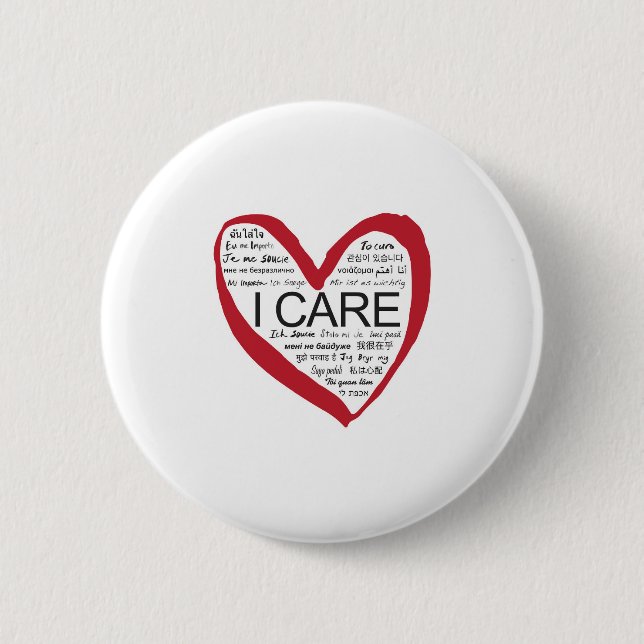 BADGE ROND 5 CM JE M'INQUIÈTE (Devant)