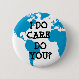 Badge Rond 5 Cm Je m'inquiète, et vous ? Bouton