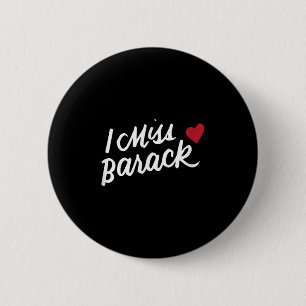 Badge Rond 5 Cm Je Mlle Barack Barack Obama Président Histoire Pol