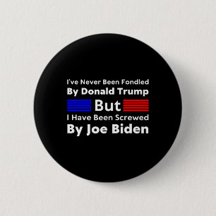 Badge Rond 5 Cm Je N'Ai Jamais Été Fondé Par Donald Trump, Mais Je