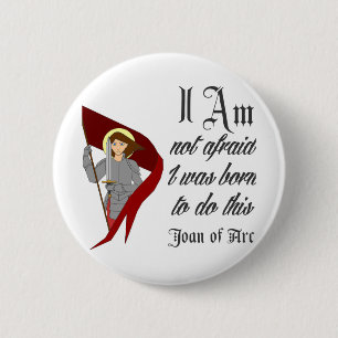 Badge Rond 5 Cm Je n'ai pas peur - Jeanne d'Arc