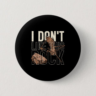 Badge Rond 5 Cm Je n'aime pas ce rock Marcus The Worm Meme Drôle