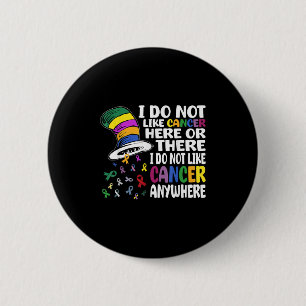 Badge Rond 5 Cm Je N'Aime Pas Le Cancer Ici Ou Là Académiciens Du