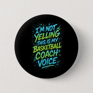 Badge Rond 5 Cm Je Ne Crie Pas C'est Ma Voix De Coach Sketll - Fu