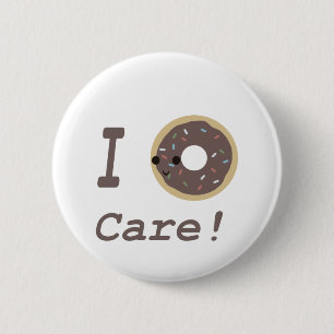 Badge Rond 5 Cm Je ne fais pas attention ! chocolat