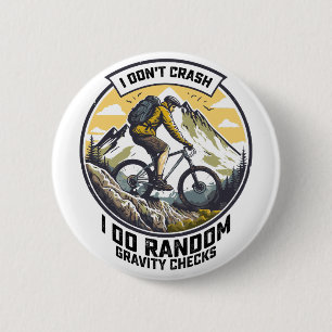 Badge Rond 5 Cm Je ne fais pas de crash, je fais des vérifications