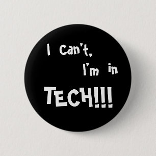 Badge Rond 5 Cm Je ne peux pas me boutonner