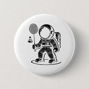 Badge Rond 5 Cm Je Ne Suis Pas Court Je Suis Un Joueur De Badminto