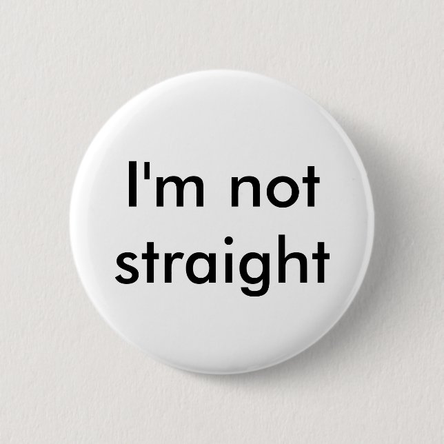 Badge Rond 5 Cm Je ne suis pas goupille droite (Devant)