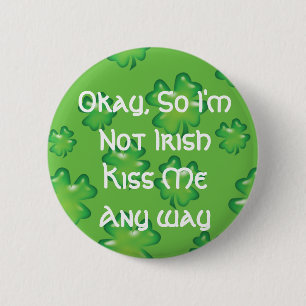 Badge Rond 5 Cm Je ne suis pas irlandais.