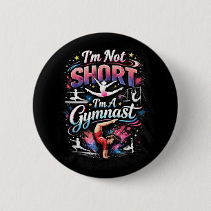 Badge Rond 5 Cm Je ne suis pas petite, je suis gymnaste