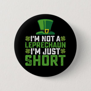 Badge Rond 5 Cm Je ne suis pas un lutin je suis juste petit Saint-