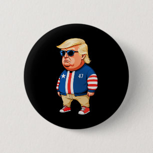 Badge Rond 5 Cm Je ne suis qu'un gars de frissons Trump drôle de m