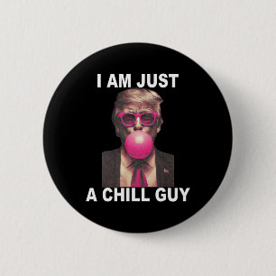Badge Rond 5 Cm Je Ne Suis Qu'Un Gâteau De Gomme Trump Bubble Gum 